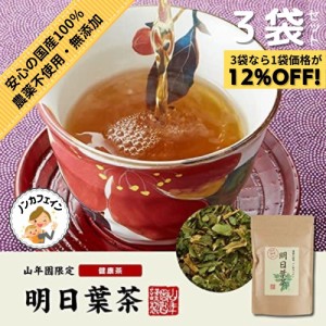 明日葉茶 40g 伊豆諸島で採れた明日葉茶 ノンカフェイン 【国産 無農薬 100%】 巣鴨のお茶屋さん 山年園 【3袋セット】