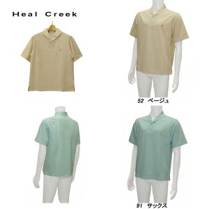 ヒールクリーク Heal Creek メンズ 春夏 ピンストライプ 半袖シャツ