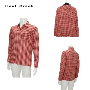 ヒールクリーク Heal Creek メンズ 秋冬 シャギージャガードチェック 長袖シャツ