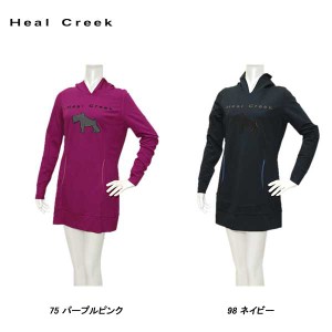 ヒールクリーク Heal Creek レディース 秋春  チュニック丈 フード調 トレーナー