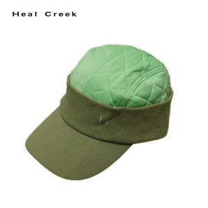 ヒールクリーク Heal Creek メンズ 一部ニット キルト キャップ