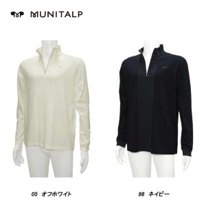 ムニタルプ MUNITALP メンズ 秋春 ハーフジップ長袖シャツ