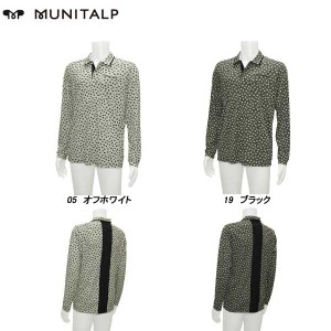 ムニタルプ MUNITALP メンズ 春夏 強撚スムース 小花プリント長袖シャツ