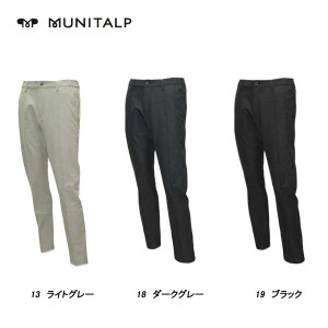 ムニタルプ MUNITALP メンズ 秋冬 ウエストサイドゴム ピンタックパンツ