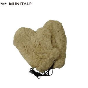 ムニタルプ MUNITALP レディース 秋冬 毛皮 レッキスラビット 両手ミトングローブ