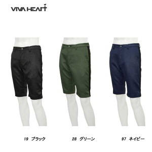 ビバハート VIVA HEART メンズ 秋冬 レザーライクサテン ハーフパンツ