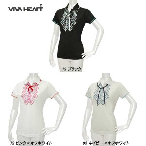 ビバハート VIVA HEART レディース 春夏 UVカット 吸水速乾 接触冷感 半袖シャツ