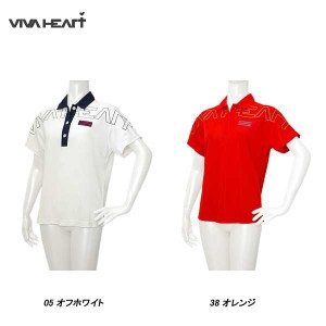 ビバハート VIVA HEART レディース 春夏 クールメッシュ ショルダーロゴ 半袖シャツ