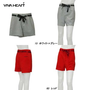 ビバハート VIVA HEART レディース 春夏 ストレッチ 撥水 PrimeFlex ストライプショートパンツ