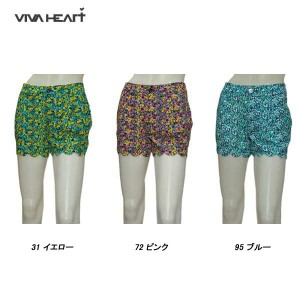 ビバハート VIVA HEART レディース 春夏 ストレッチ フラワー柄 ショートパンツ