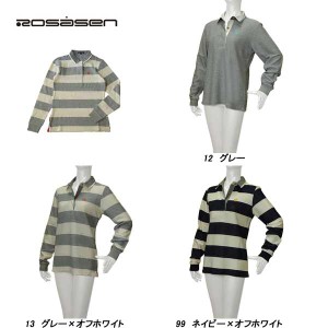 ロサーセン Rosasen レディース 春夏秋 長袖 カノコ ポロシャツ サイズ42(L)