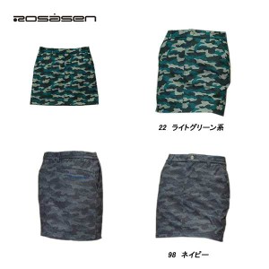 ロサーセン Rosasen レディース 秋冬 撥水 防風 迷彩柄プリントスカート