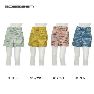 ロサーセン Rosasen レディース 春夏 吸水速乾 アロハプリント ショートパンツ