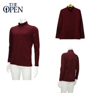 ジ・オープン THE OPEN メンズ 秋冬 保温 ジョグストレッチ ハイネック長袖シャツ