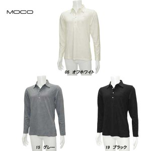 MOCO モコ メンズ 秋冬  シャドー迷彩裏起毛 長袖レギュラーカラーシャツ