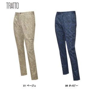 トラット TRATTO メンズ 秋冬 ボタニカル柄 ワンタックパンツ