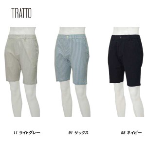 トラット TRATTO メンズ 春夏 吸水速乾 UVカット ストレッチ サッカー ショートイージーパンツ