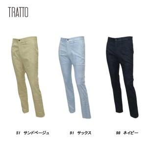 トラット TRATTO メンズ 秋冬 コマスエード ストレートパンツ