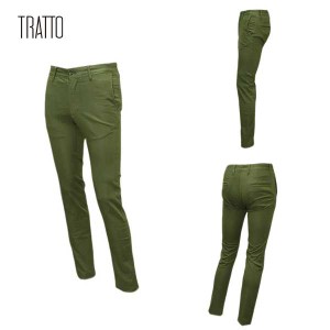 訳あり トラット TRATTO メンズ 秋冬 サテンストレッチパンツ サイズ85