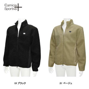 Camicia Sportiva + カミーチャ スポルティーバプラス 秋冬 レトロボア防風フリース スタンドZIP ブルゾン