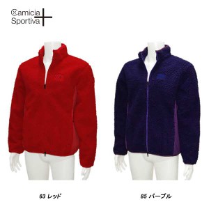 Camicia Sportiva + カミーチャ スポルティーバプラス 秋冬 サンプル品 レトロボア防風フリース スタンドZIP ブルゾン サイズ50(L)