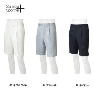 Camicia Sportiva + カミーチャ スポルティーバプラス 春夏 シェルタリング ドライオックス ワンタック ショートパンツ