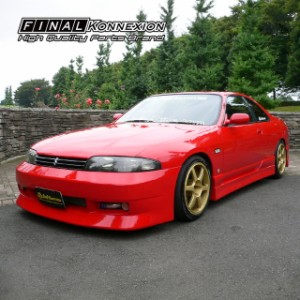 【FIRST CONTACT】 FRP製 フロントバンパースポイラー NISSAN R33 スカイライン 2DR（クーペ）専用 未塗装品 【PGFK-G03-FCR332F】 エア