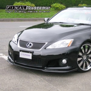 【F-04】 カーボン製 フロントリップスポイラー LEXUS USE20 IS F専用 未塗装品 【PGFK-S09-F4LISFK】 エアロ 社外部品 ファイナルコネク