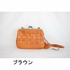 【Sarai(サライ)】【zucchero filato(ズッケロフィラート)】がま口ショルダー【48968】 ポケット付き ズッケロ お財布ショルダー がま口 