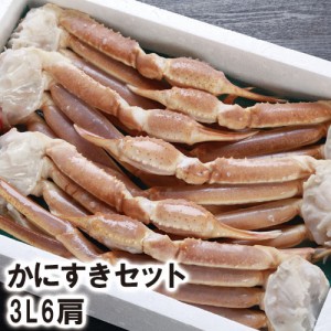 【23-057】かにすきセット3L6肩ダシ付（冷凍）