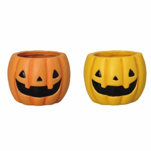 【ハロウィンパンプキンポットＳ/１２個セット】送料無料 2寸 イベント インテリア ハンドメイド フラワーアレンジ ガーデニング 素材 ラ