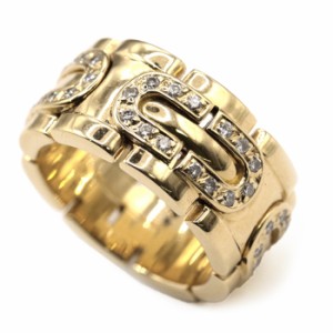 カルティエ パンテール アールデコ リング・指輪 イエローゴールド ダイヤモンド 18金 K18YG Au750 ジュエリー レディース サイズ 約17号