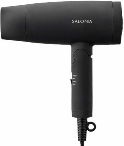 SALONIA サロニア スピーディーイオンドライヤー ブラック　 ヘアドライヤー 大風量 速乾 マイナスイオン コンパクト 軽量 SL-013B