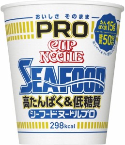 【Go In Eat】 日清 カップヌードル PRO 高たんぱく&低糖質 シーフードヌードル 78g ×12個