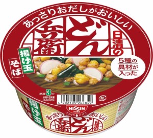 【Go In Eat】日清 あっさりおだしがおいしいどん兵衛 5種の具材が入った揚げ玉そば 70g ×12個