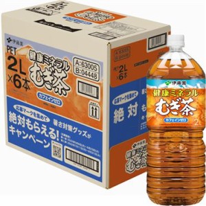 【ケース販売】伊藤園 健康ミネラルむぎ茶 2000ml×6　io