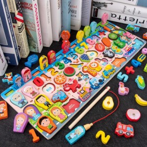 果物 フィッシング 魚釣り 子供 知育玩具  クリスマスプレゼント おもちゃ 2歳 誕生日プレゼント 数字 ゲーム  3歳 出産祝い 磁石の玩具
