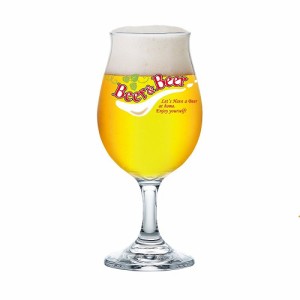 ビールグラス クラフト 【レッド】 400ml ビアーグラス  ビヤーグラス ビアグラス デザイン ガラス おしゃれ かわいい プレミアム 食洗機