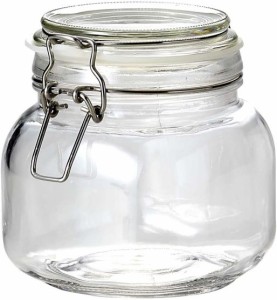 梅酒瓶 果実酒びん 0.75L 750ml 　10104　ガラス製 角型 保存 ビン L-1010 パール金属