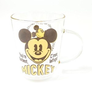 ディズニー ミッキー 耐熱ガラスマグ コップ 食器 マグカップ Disney グッズ