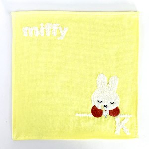 ミッフィー ｍiffy イニシャルタオル K タオル ハンカチ イエロー グッズ(PWD)