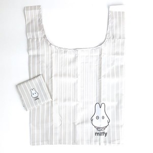 ミッフィー miffy ストライプおばけ エコバッグ バッグ お買い物袋 ストライプ グッズ