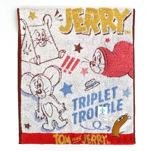 トムとジェリー TOM＆JERRY フェイスタオル トラブルジェリー タオル 日用品 グッズ