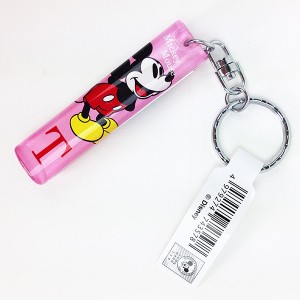 ディズニー ミッキー＆ミニー イニシャルキーホルダー T グッズ  (MCOR)(PWD)