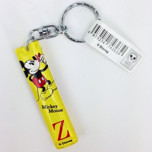 ディズニー ミッキー＆ミニー イニシャルキーホルダー Z グッズ  (MCOR)(PWD)