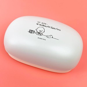 SNOOPY スヌーピー おにぎりパンケース STUDY お弁当箱 弁当箱 ランチ 白 グッズ