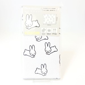 ミッフィー miffy 吸水水切りマット うさぎがいっぱい 30×40cm キッチン タオル マット ホワイト グッズ