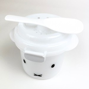 MIFFY ミッフィー miffy ごはんメーカー ケース 容器 ごはん ランチ キッチン 食器 電子レンジ可 ホワイト グッズ