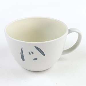 スヌーピー  スープカップ フェイス柄 SNOOPY キッチン 食器 カップ コップ マグカップ スープ ホワイト  日本製 (MCOR)
