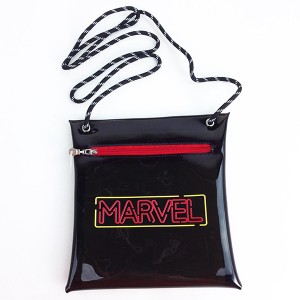 MARVEL マーベル クリアミニショルダーBAG カバン ネオンRD グッズ(PWD)